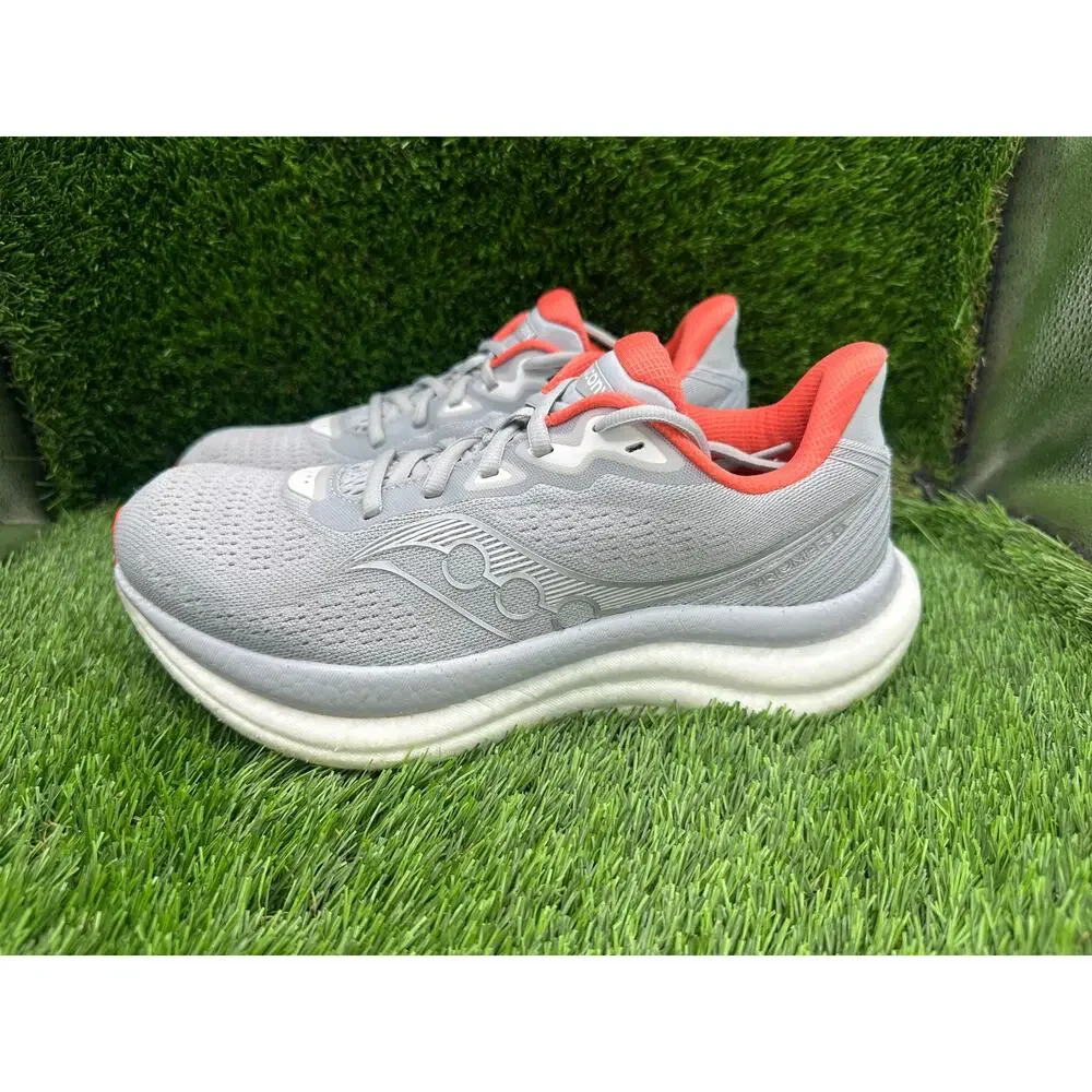Saucony Triumph 23 S11023-210 Athletic Sneaker Womens 8 Gray Mesh Running Sports